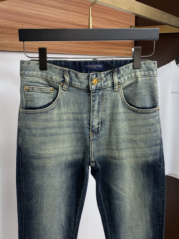 루이비통 남성 슬림 스트레이트 진 001-216432