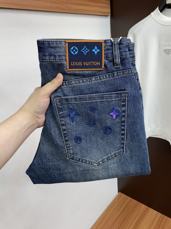 루이비통 봄여름 슬림 스트레이트 진 001-216470