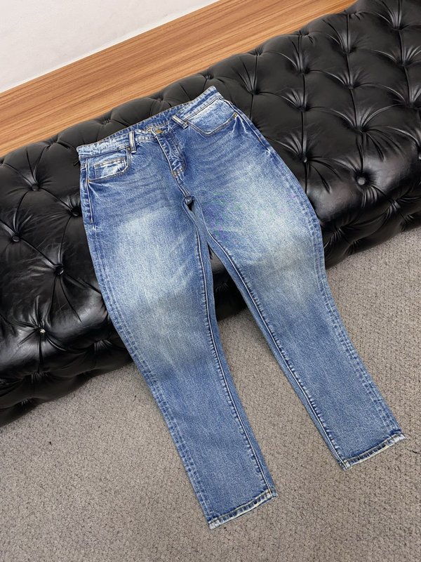 루이비통 남성 슬림 스트레이트 진 001-216497