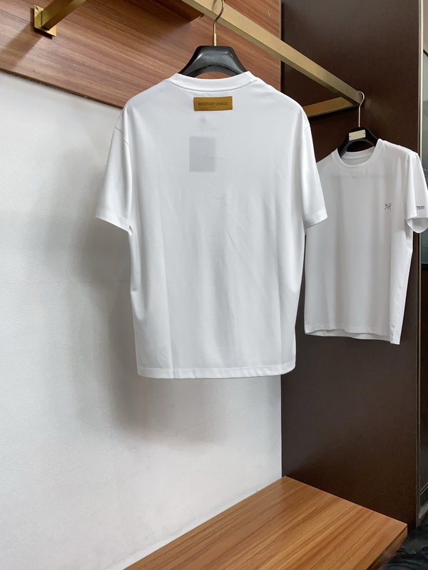 루이비통 남성 머서라이즈드 코튼 반팔 티셔츠 001-216514