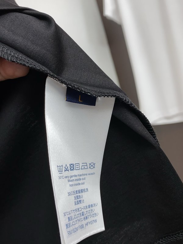 루이비통 남성 머서라이즈드 코튼 반팔 티셔츠 001-216550