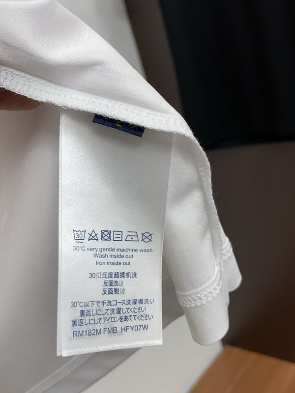 루이비통 남성 머서라이즈드 코튼 반팔 티셔츠 001-216551
