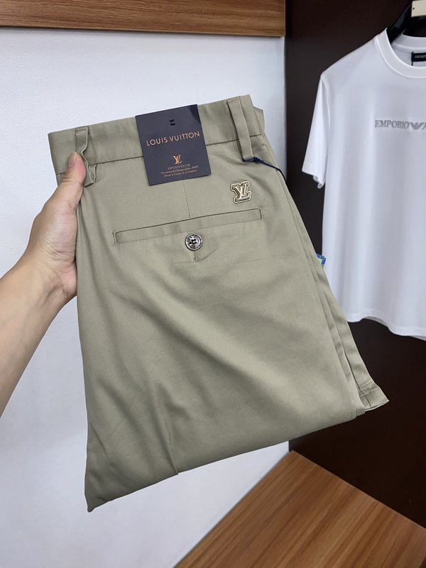 루이비통 남성 워싱 데님 캐주얼 정장 바지 001-216572