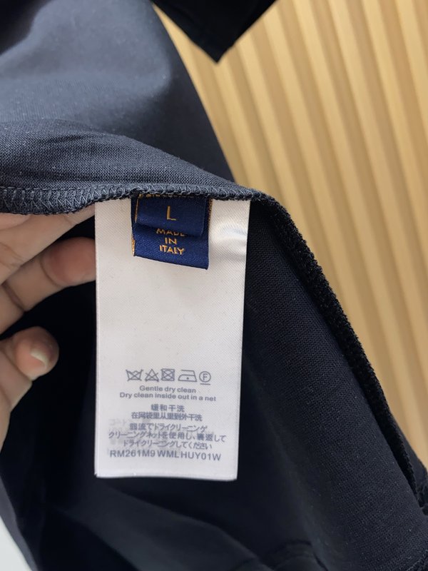 루이비통 남성 머서라이즈드 코튼 반팔 티셔츠 001-216577