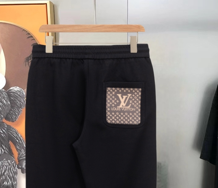 루이비통 남성 자수 엠보싱 캐주얼 트레이닝 팬츠 001-216648