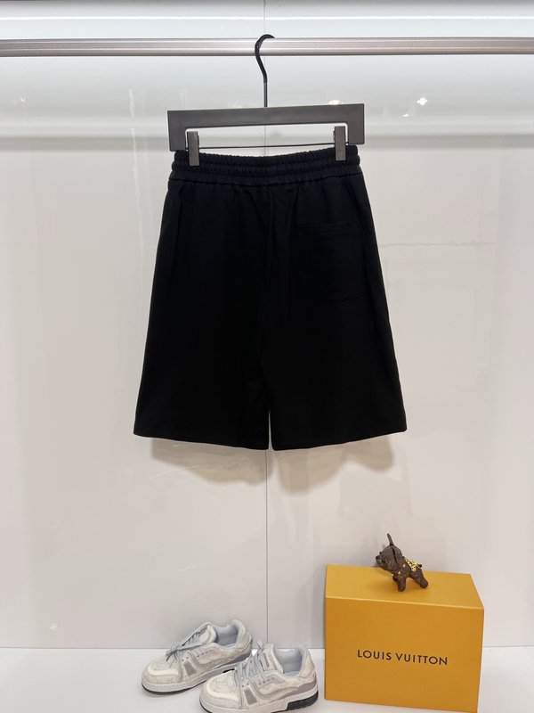 루이비통 클래식 블루 자수 캐주얼 반바지 001-216793