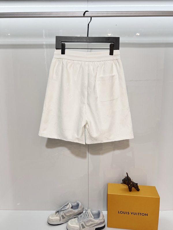루이비통 커스텀 타월 자수 캐주얼 반바지 001-216803