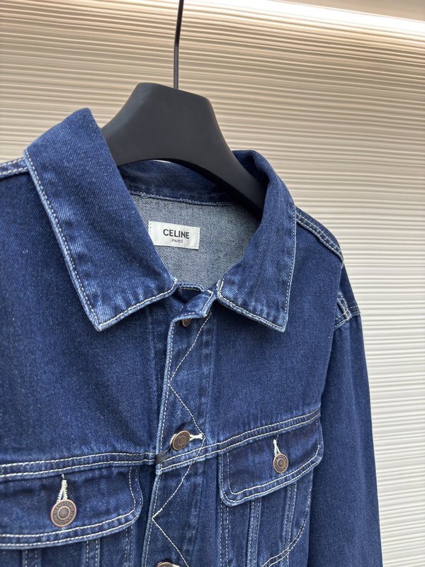 셀린 패치 데님 자켓 001-217057