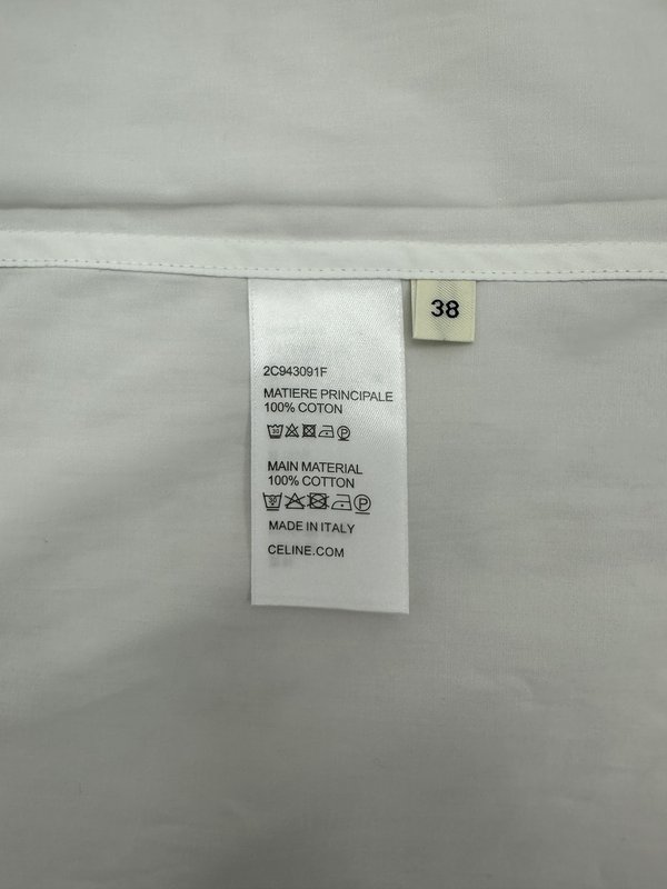 셀린 화이트 자수 포켓 셔츠 001-217067