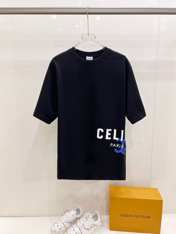 셀린 라운드넥 반팔 티셔츠 001-217167