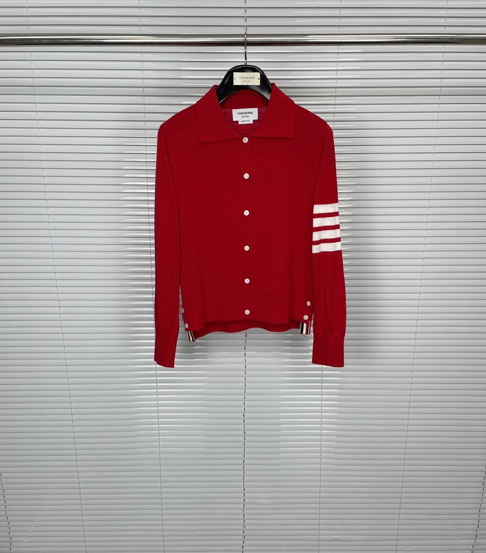 톰브라운 4 스트라이프 칼라 울 니트 카디건 001-217303