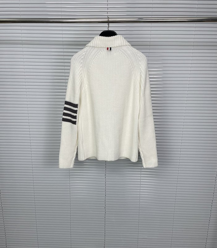 톰브라운울 혼방 칼라 카디건 001-217362