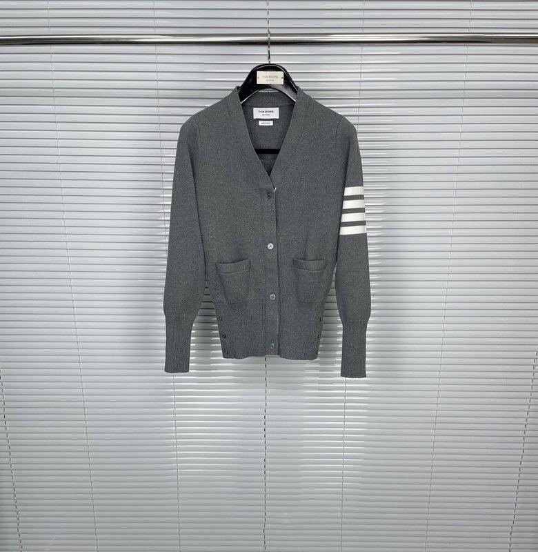 톰브라운 면 스트라이프 카디건 001-217389