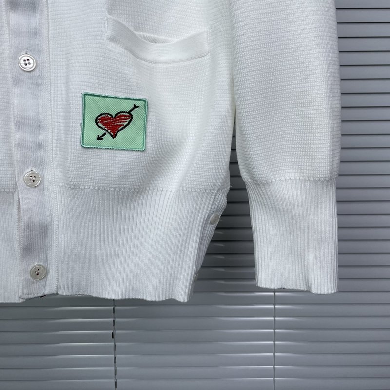 톰브라운 클래식 더블 스트라이프 울 카디건 001-217402