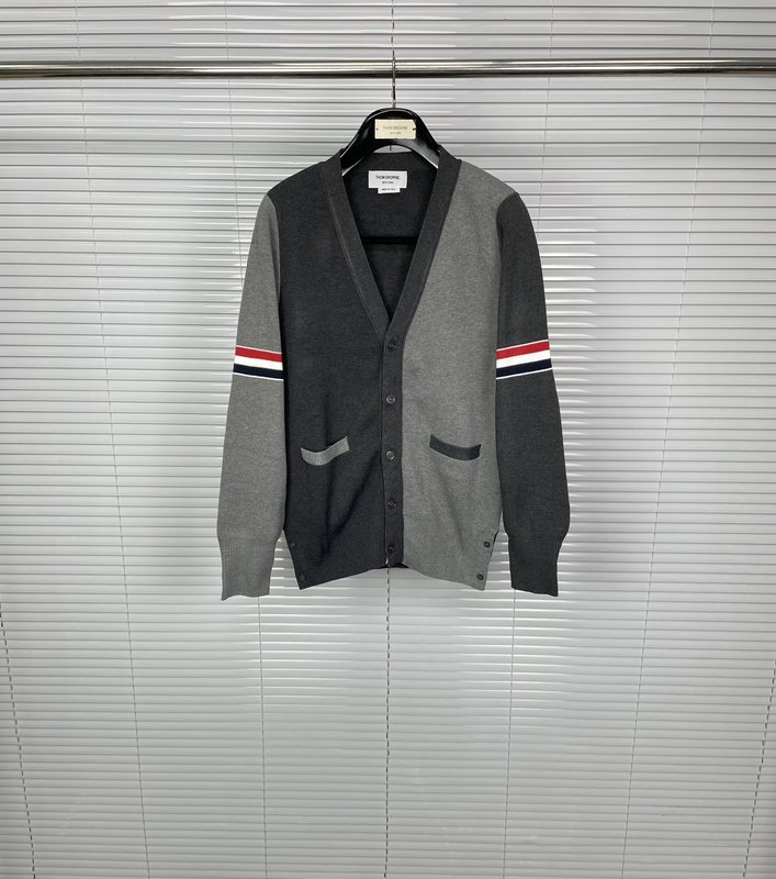 톰브라운 더블 스트라이프 울 블렌드 가디건 001-217491