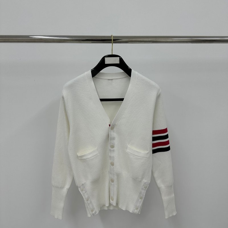 톰브라운 4 바 컬러 슬리브 가디건 001-217554