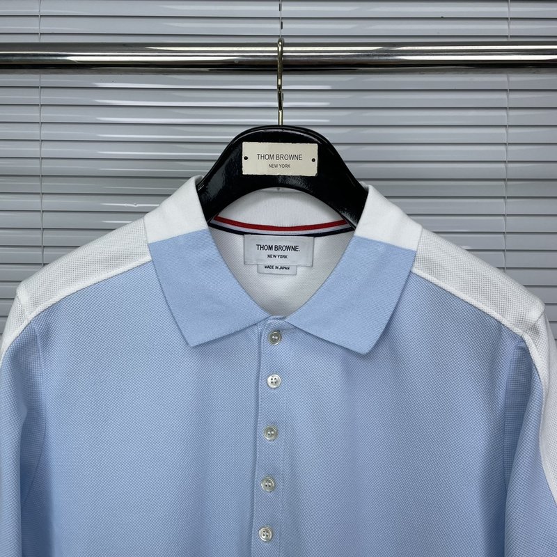 톰브라운 2025SS 스플릿 컬러 포로 셔츠 001-217635