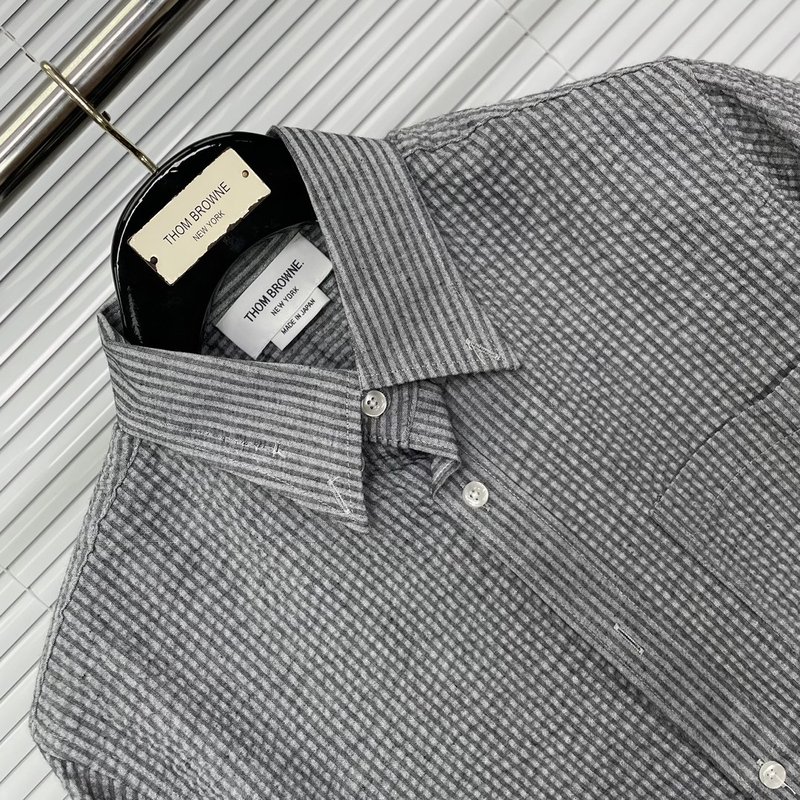 TB 클래식 더블 스트라이프 버블 숏슬리브 셔츠 001-217688