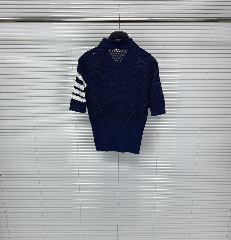 톰브라운 홀로우 칼라 POLO 셔츠 001-217816