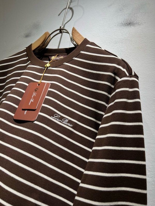 로로피아나 2025 F/W 남성 스트라이프 티셔츠 001-217921