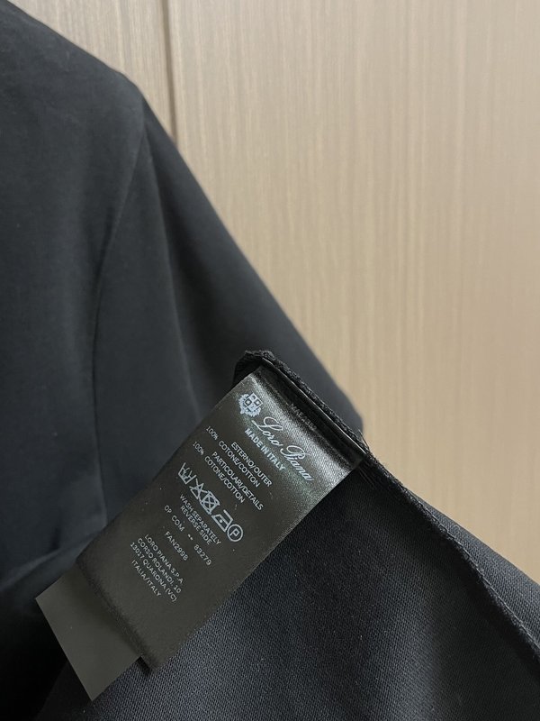 로로피아나 양면 암모니아 면 반팔 티셔츠 001-217941