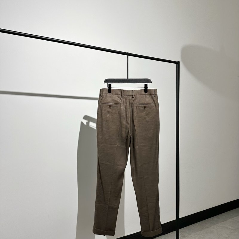린넨 혼방 남성 캐주얼 슬랙스 001-217986