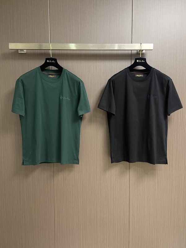 로로피아나 이중 암모니아 면 티셔츠 001-217992