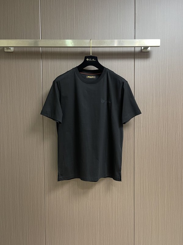 로로피아나 이중 암모니아 면 티셔츠 001-217992