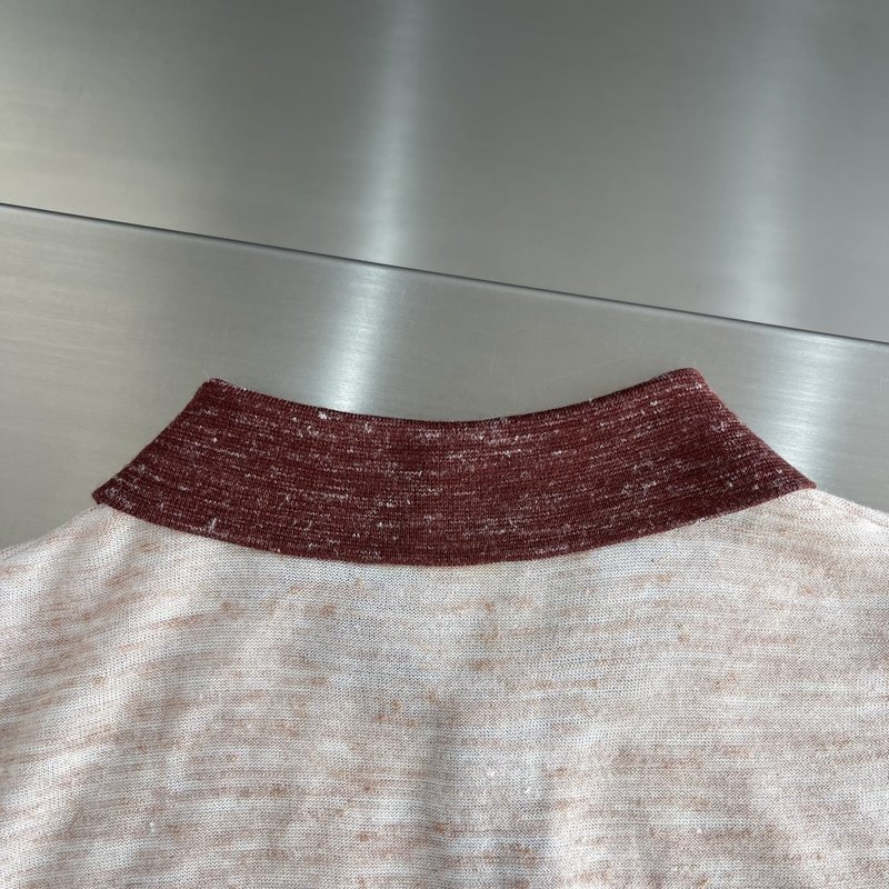 로로피아나 남성 린넨 칼라 반팔 폴로 001-218002