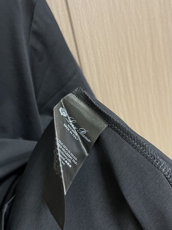 로로피아나 봄여름 듀얼 암모니아 면 반팔 티셔츠 001-218008