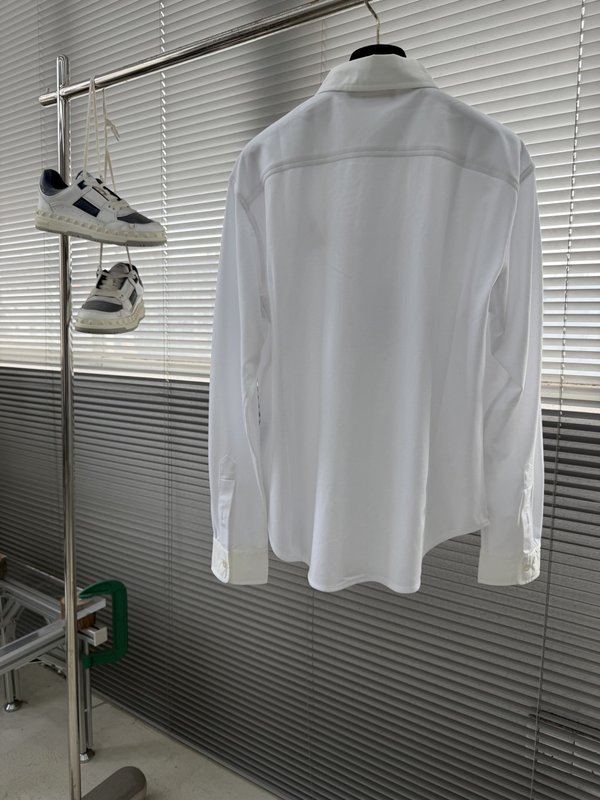 로로피아나 로고 자수 커스텀 셔츠 001-218079