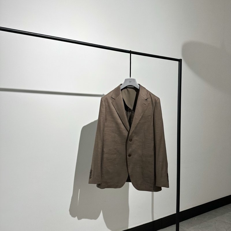 로로피아나 스타일 린넨 블레이저 자켓 001-218081