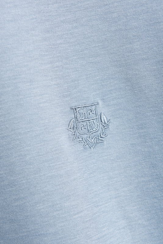 로로피아나 남성 실크 혼방 라운드넥 반팔 티셔츠 001-218202