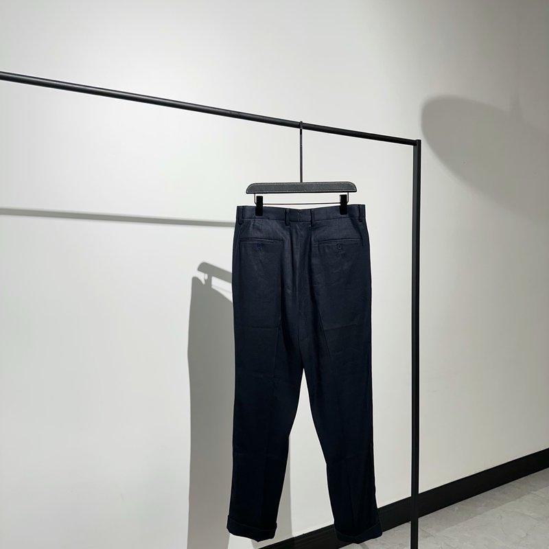 로로피아나 스타일 리넨 혼방 남성 정장 바지 001-218206