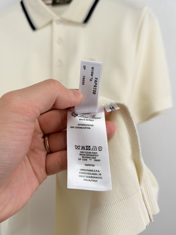 로로피아나 남성 피케 폴로 셔츠 001-218236
