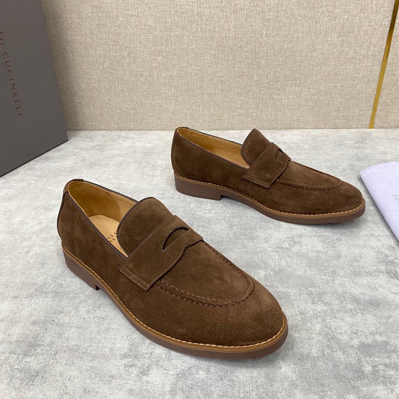 브루넬로 쿠치넬리 수입 스웨이드 로퍼 001-218280