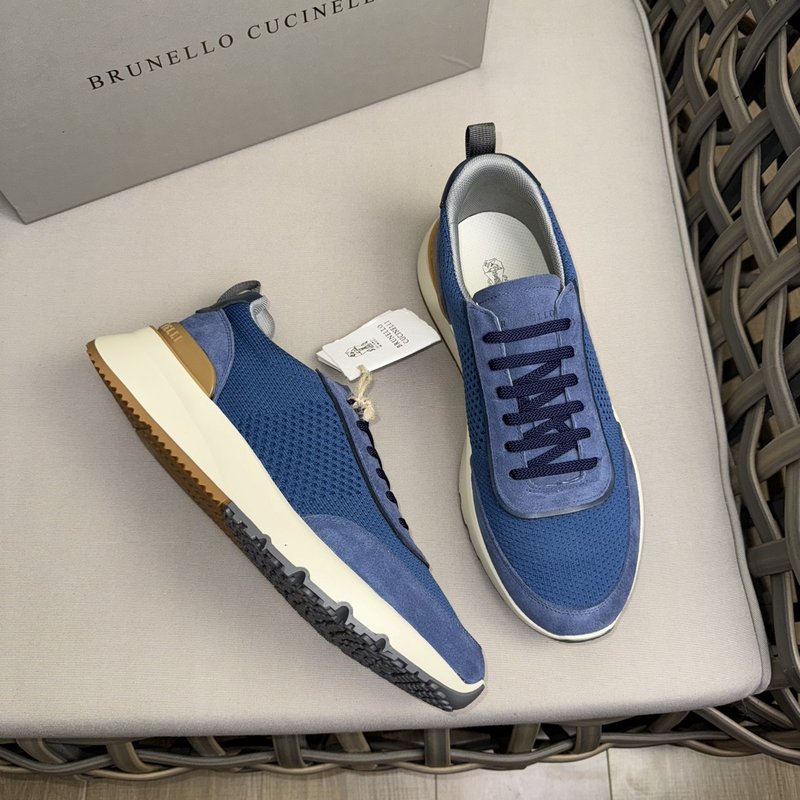 Brunello Cucinelli 니트 스니커즈 001-218513