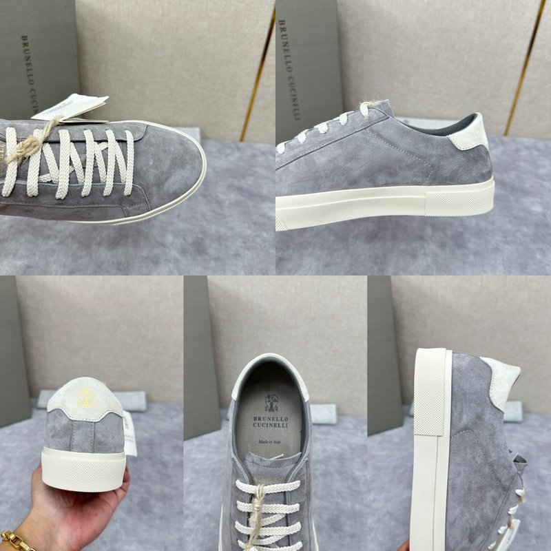 브루넬로 쿠치넬리 스웨이드 러버솔 캐주얼슈즈 001-218525
