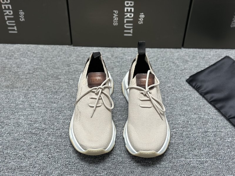 Berluti 섀도우 니트 스니커즈 001-218608