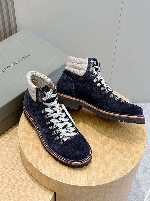 브루넬로 쿠치넬리 스웨이드 하이킹 부츠 001-218617
