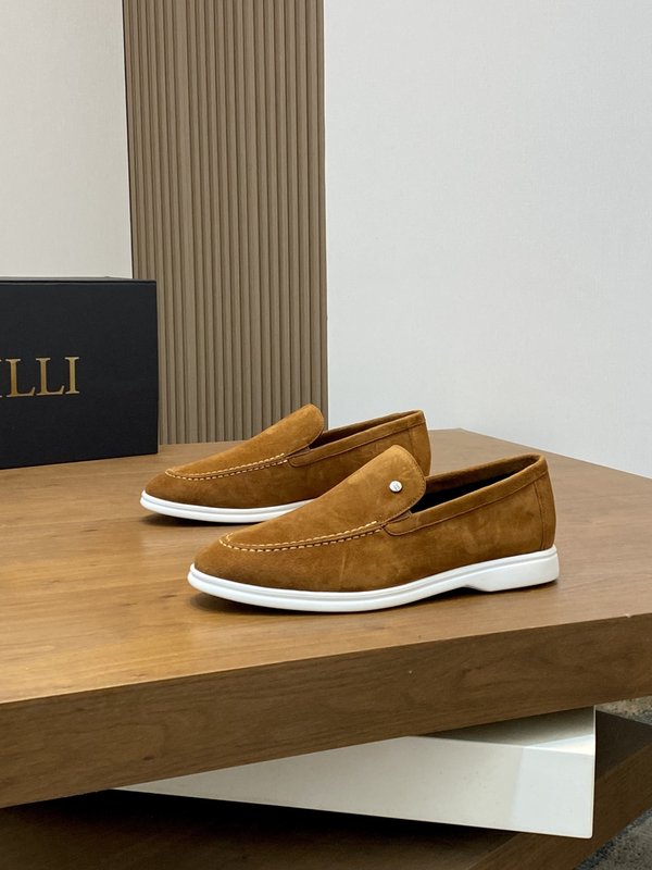 ZILLI 프랑스 럭셔리 남성용 통기성 가죽 로퍼 001-218696