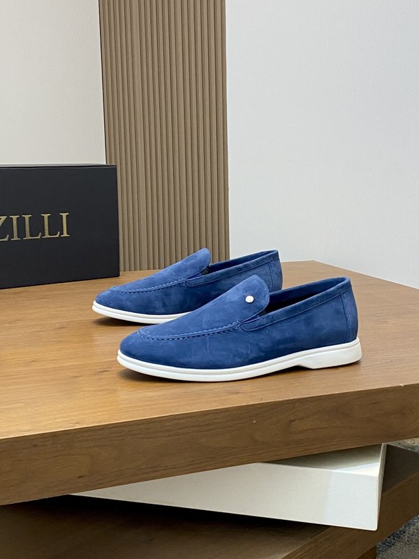 ZILLI 프랑스 럭셔리 남성용 통기성 가죽 로퍼 001-218699