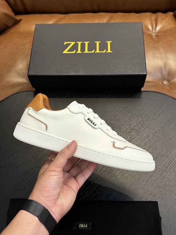 Zilli 이탈리아 남성 수제 송아지 가죽 신발 001-218732