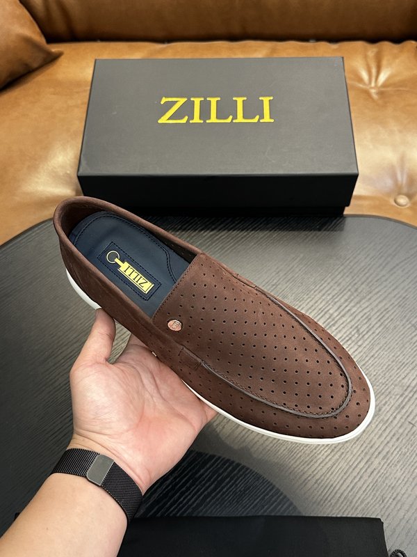 Zilli 이탈리아 남성 수제 송아지 가죽 구두 001-218733