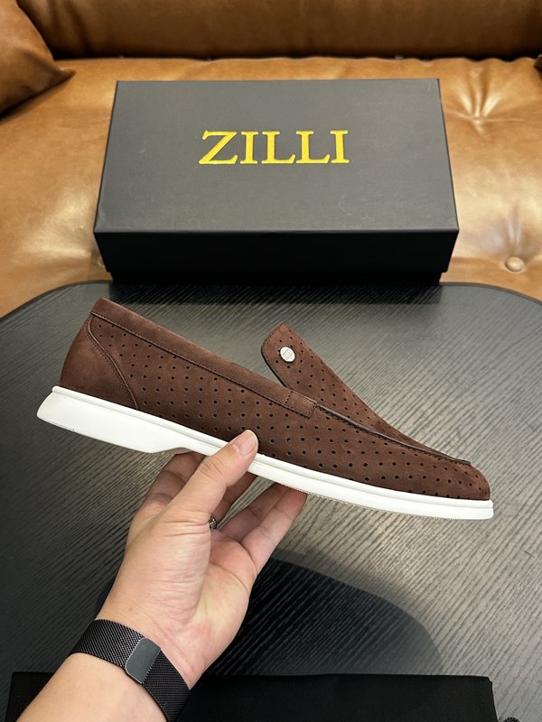 Zilli 이탈리아 남성 수제 송아지 가죽 구두 001-218733