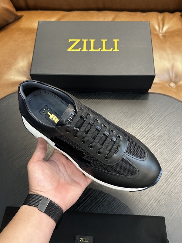 Zilli 이탈리아 남성 수제 송아지 가죽 구두 001-218738