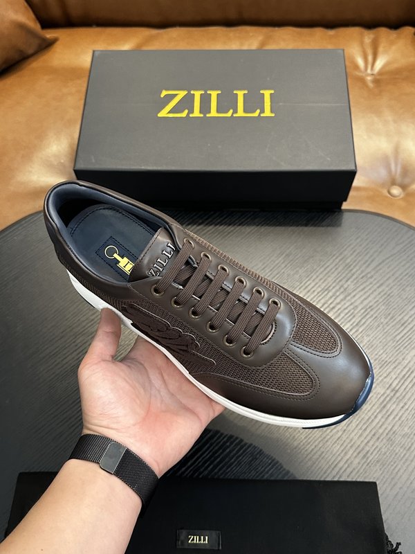 Zilli 이탈리아 남성 수제 송아지 가죽 구두 001-218742