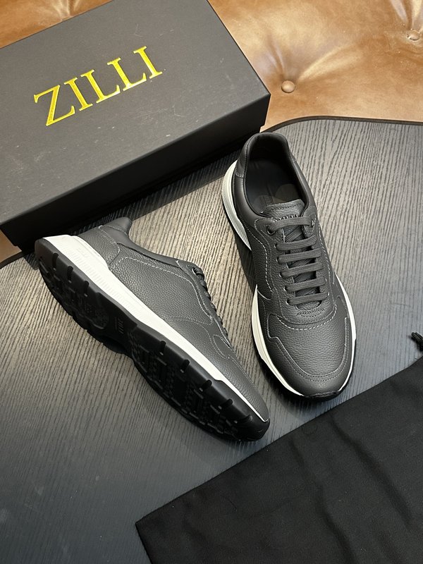 Zilli 이탈리아 남성 수제 송아지 가죽 구두 001-218746
