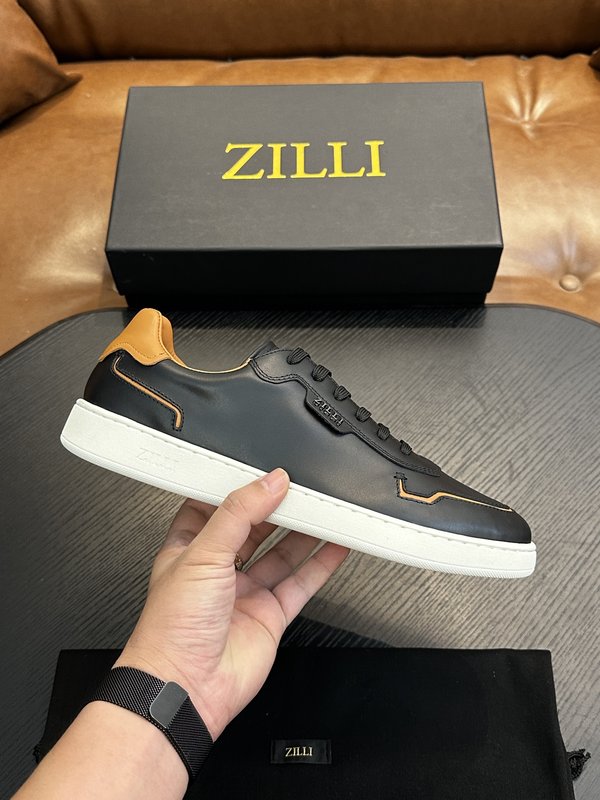 Zilli 이탈리아 남성 수제 송아지 가죽 구두 001-218753