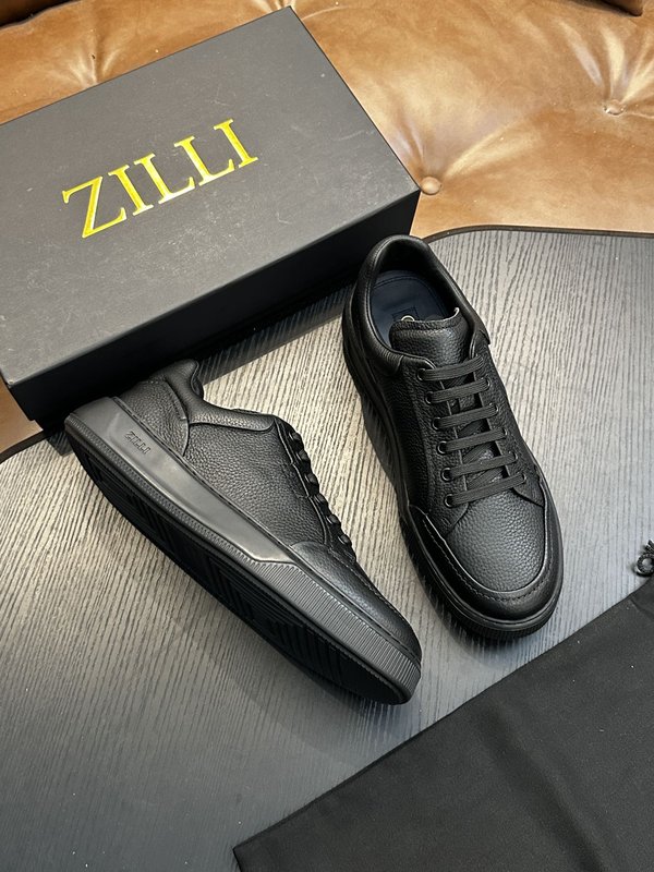 Zilli 이탈리아 남성 수제 송아지 가죽 구두 001-218756